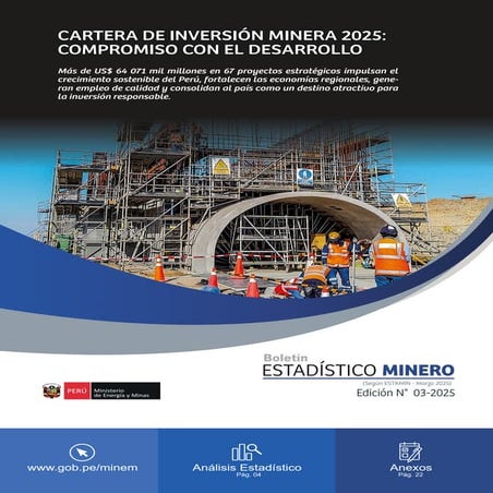cartera de inversiones minera 2025 compromiso con el desarrollo