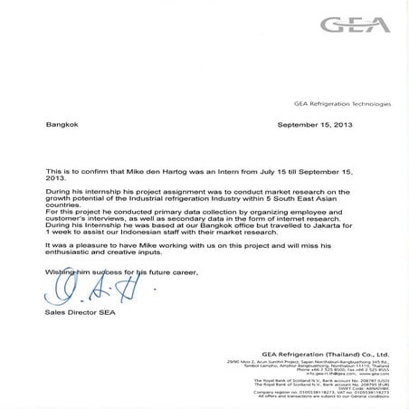 Gea Reccomendation Letter | PDF