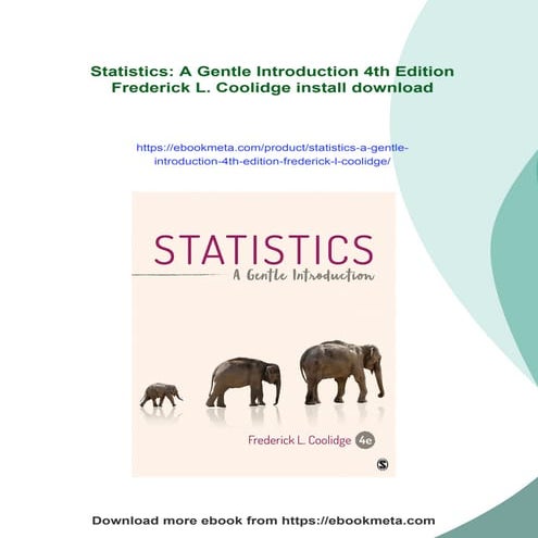 Statistics: A Gentle Introduction 4th Edition Frederick L. Coolidge