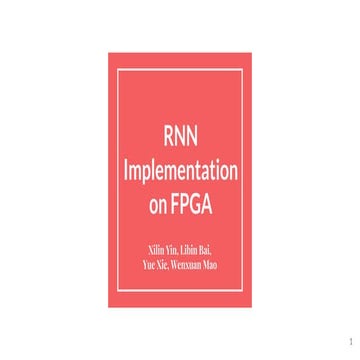 (final) RNN Implementation on FPGA