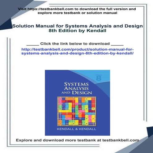 Immediate download Solution Manual for Systems Analysis and Design 8th ...