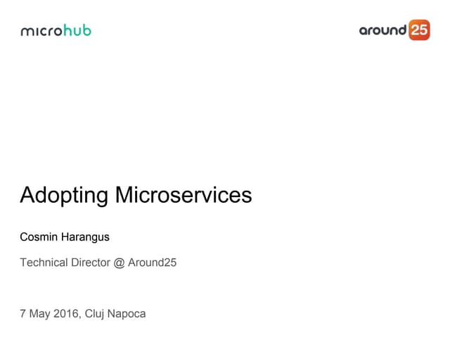 Adopting Microservices - Around25 