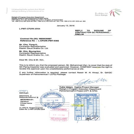 2. Petro Rabigh CP2 Approval | PDF