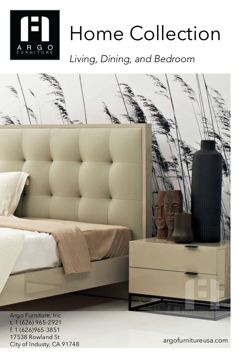 Argo Furniture Home Collection Pamphlet