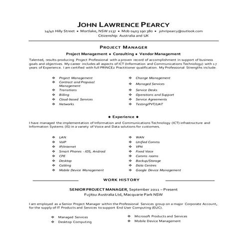 Keith Larkin Resume | DOC