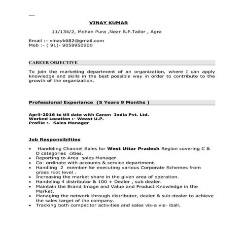 vinay kumar agra | DOC