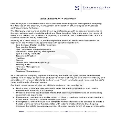 Spa design | PDF