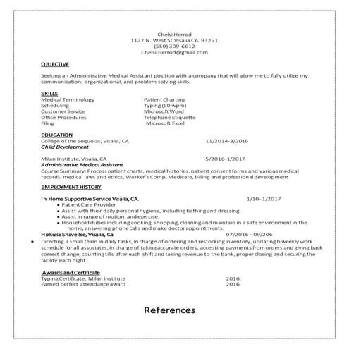 Dental Hygienist Resume | DOCX