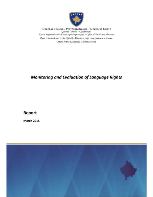 Report - Monitoring and Evaluation of Language Rights - FINAL