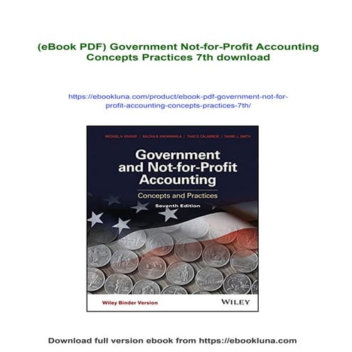 (eBook PDF) Government Not-for-Profit Accounting Concepts Practices 7th ...