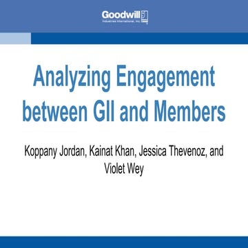 Analyzing Engagement between GII and Members