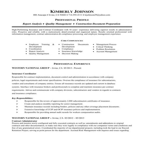 Kimberly Johnson Resume