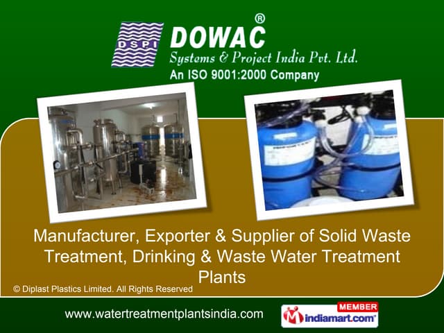 Packaged Drinking Water Projects by...