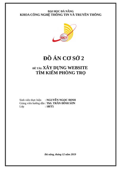 XÂY DỰNG WEBSITE TÌM KIẾM PHÒNG TRỌ 