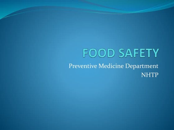 proper food handling, food safety, and sanitation practices | PPT