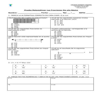 68570343 prueba-de-fracciones-5to-basico