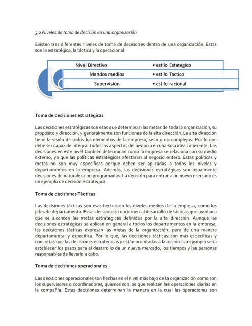 Clasificación de la toma de decisiones | PDF