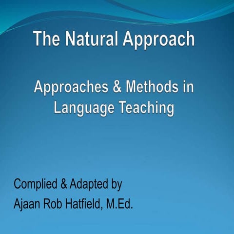 natural approach.ppt