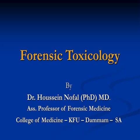 68981-Forensic-Toxicology.ppt