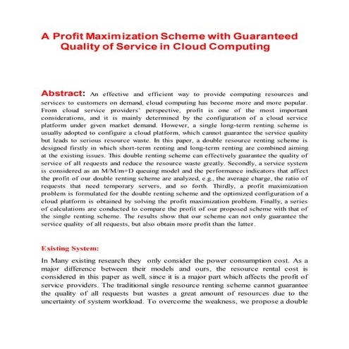 A Profit Maximization Scheme with Guaranteed1 (1)