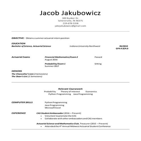 Jacob Jakubowicz Resume 11.11.16