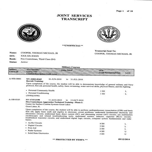 COOPER JOINT SERVICES TRANSCRIPT PDF