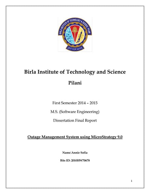 Dissertation report on marketing