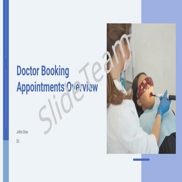 Presentation on doctor  appointments  booking system project