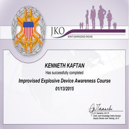 IED Awareness Cert | PDF