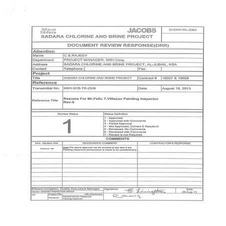 SATORP APPROVAL | PDF
