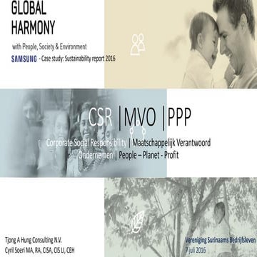 Presentation - Sustainability reporting (2016) NL