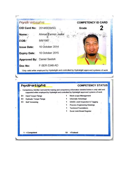 Nace senior certificate | PDF