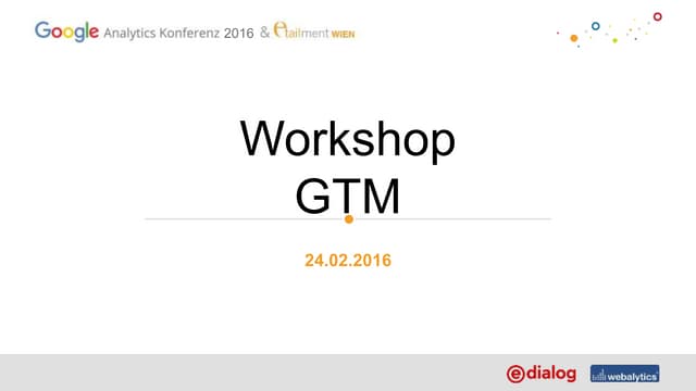 Google Analytics Konferenz 2016: PR...