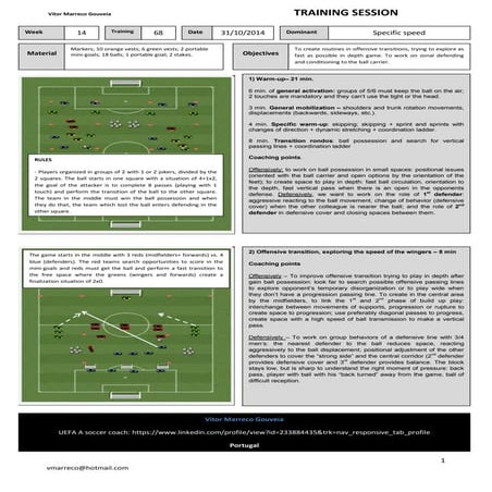 FIFA 11+ POSTER: Warm-Up to Prevent Injuries | PDF