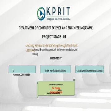Clothing review for netural ensemble learning and recommend system.pptx