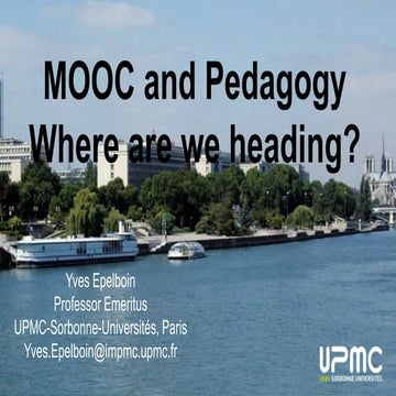 MOOCs and pedagogy: where are we heading?