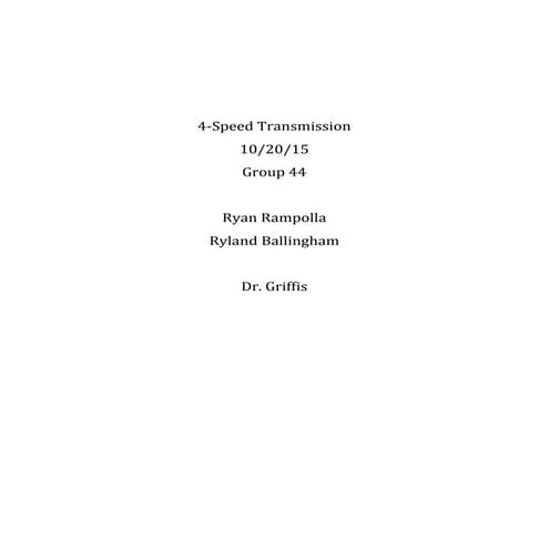 Transmission Design Report