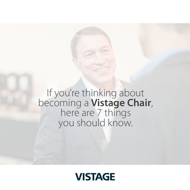 Vistage Chair Brochure