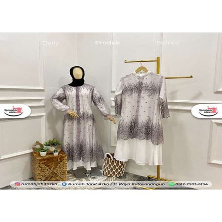 Custom Jahit Gamis Set Inner Outer Kekinian Rumah Jahit Azka | PDF