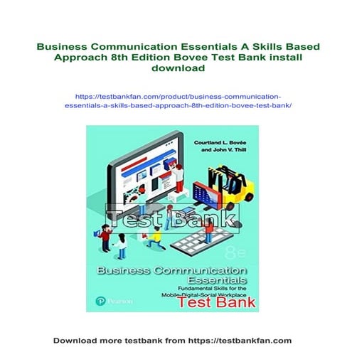 Business Communication Essentials A Skills Based Approach 8th Edition ...