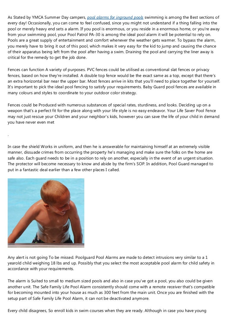 How To Use Security Cameras As A Pool Alarm