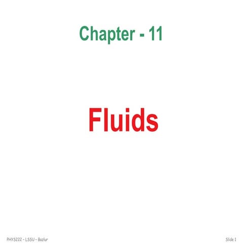 Fluids mechanics for engineering applications