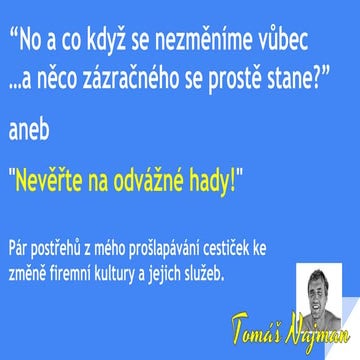 Service Delivery Forum International 2016 (přednáška)