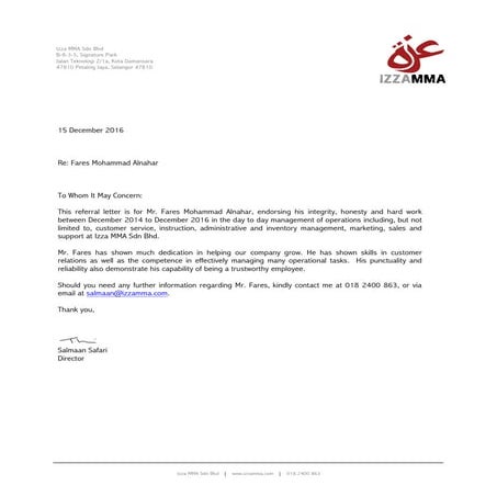 Fares Recommendation {IZZA MMA} | PDF
