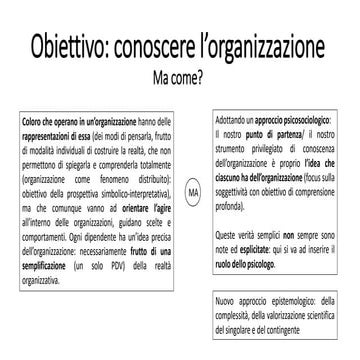 Restituzione del corso di psicologia clinica dei gruppi e delle organizzazioni