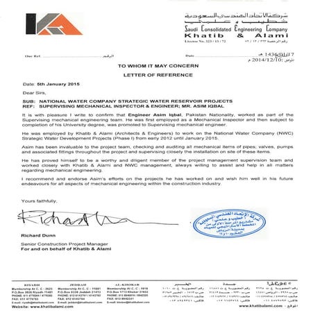 6. Khatib & Alami Experiance Latter