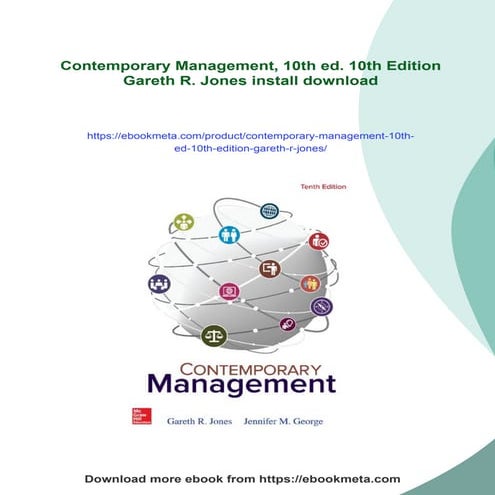 Contemporary Management, 10th ed. 10th Edition Gareth R. Jones