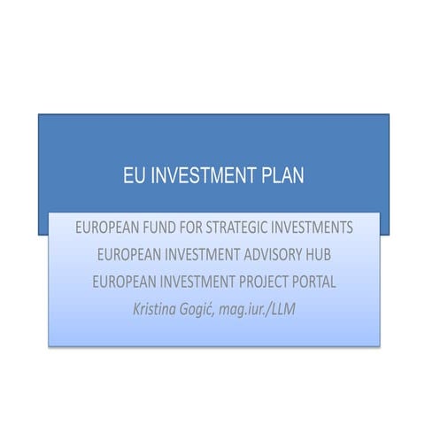 EUROPEAN FUND FOR STRATEGIC INVESTMENTS
