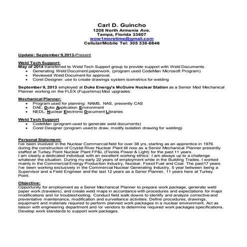 Carl D. Guincho Resume | DOCX