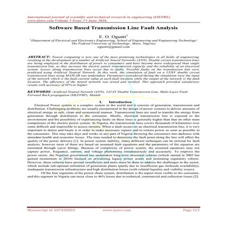 Software Based Transmission Line Fault Analysis